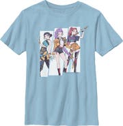 KPop Demon Hunters Boys' Huntrix Manhwa Style T-Shirt