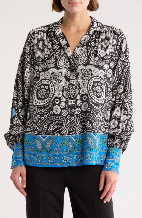 The Elian Floral Button-Up Blouse