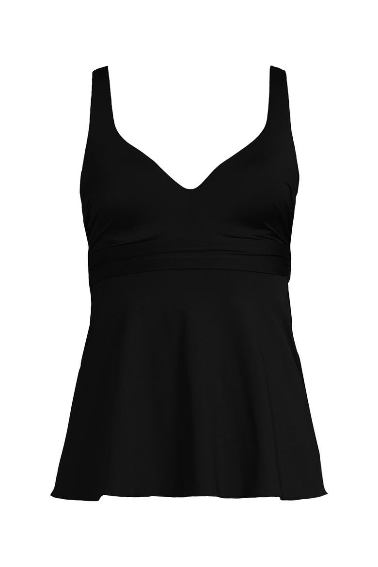 Sweetheart Belted Flutter Tankini, Alternate, color, Black
