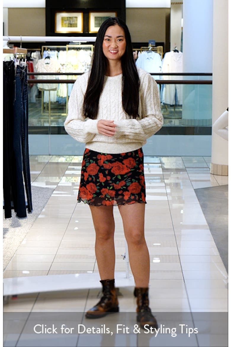 Cable Knit Openwork Sweater video
