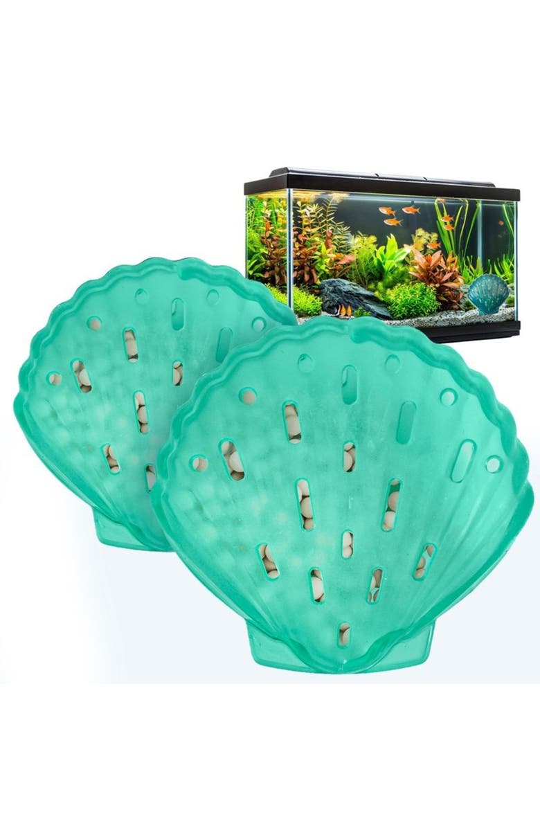 Tank Pals Cletus The Water Conditioning Clam, Alternate, color, Blue