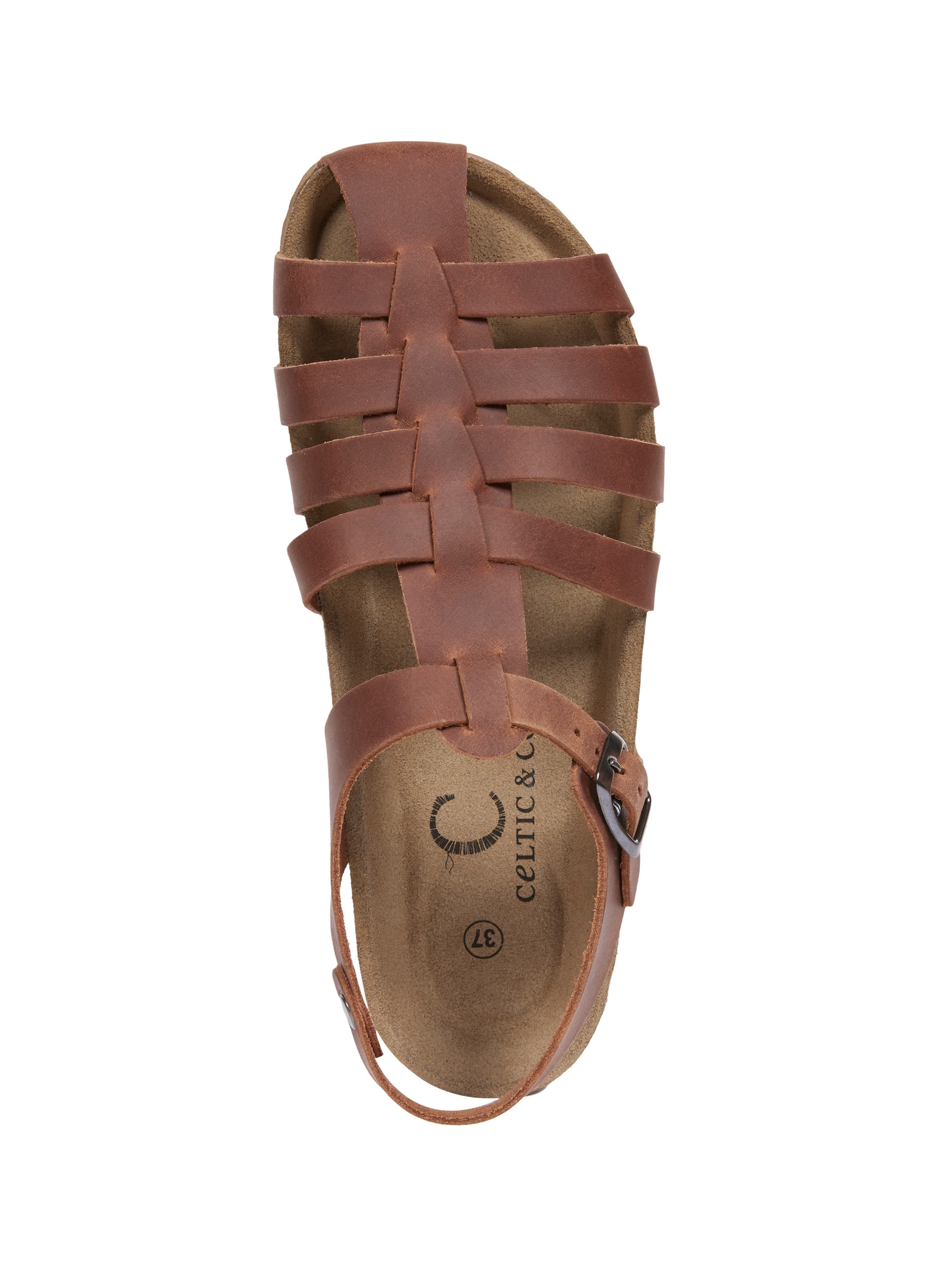 Celtic & Co. Fisherman's Sandal, Alternate, color, Rust