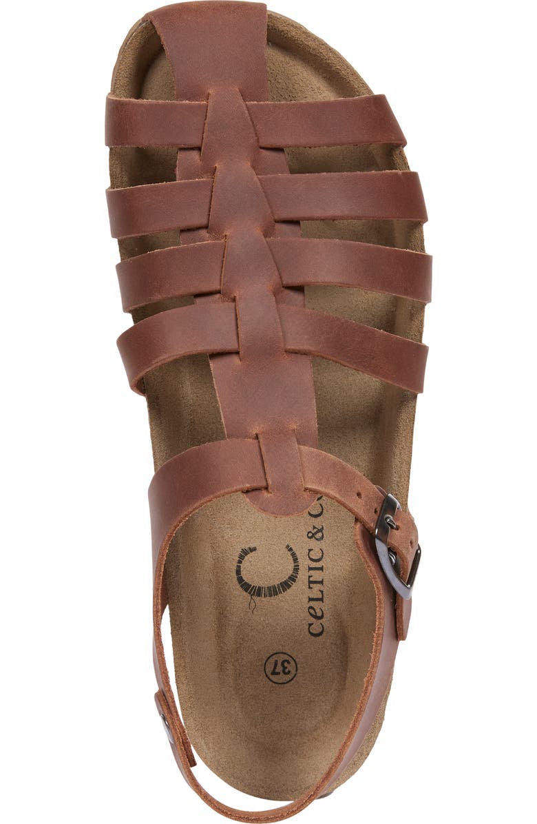 Celtic & Co. Fisherman's Sandal, Alternate, color, Rust