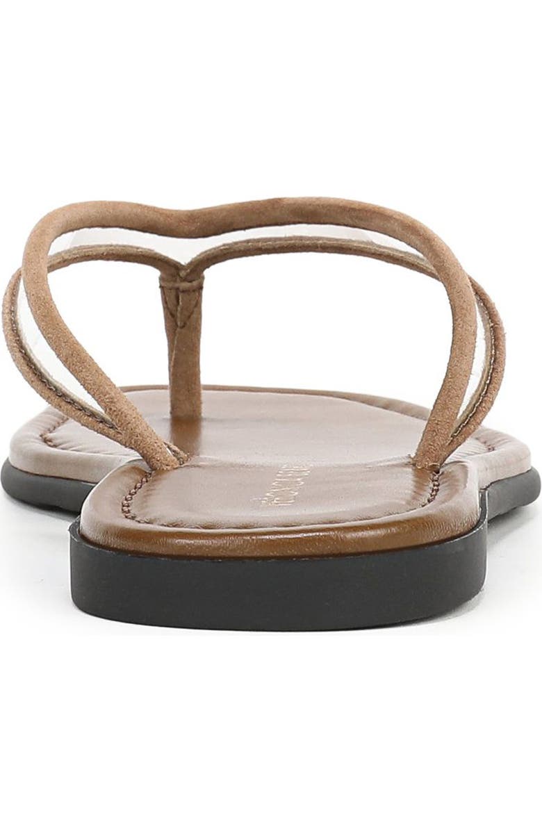 Veronica Beard Clea Flip Flop, Alternate, color, Clear/ Chestnut