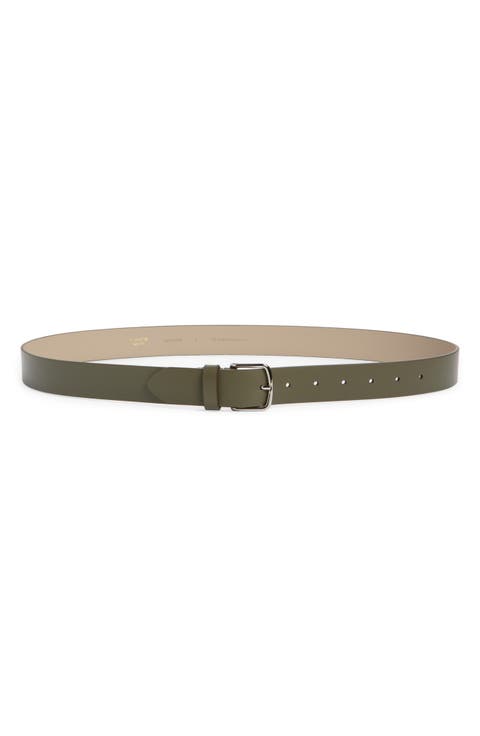 Flat Leather Belt