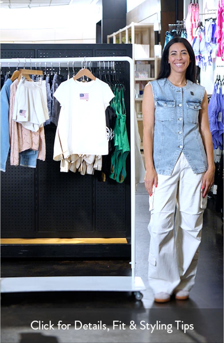 Kids' Embroidered Flag Cotton Graphic T-Shirt, sales video thumbnail