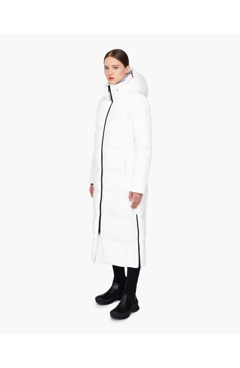 Quartz Co. SOFIA | Hooded Down Winter Jacket, Alternate, color, Ivory