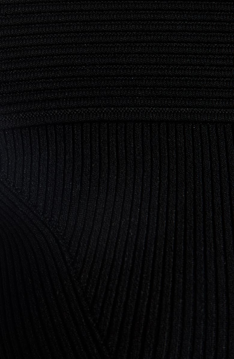 McQueen Alexander McQueen Off the Shoulder Rib Sweater, Alternate, color, 