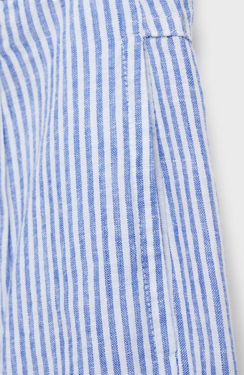 Shop Mango Stripe Linen Blend Pants