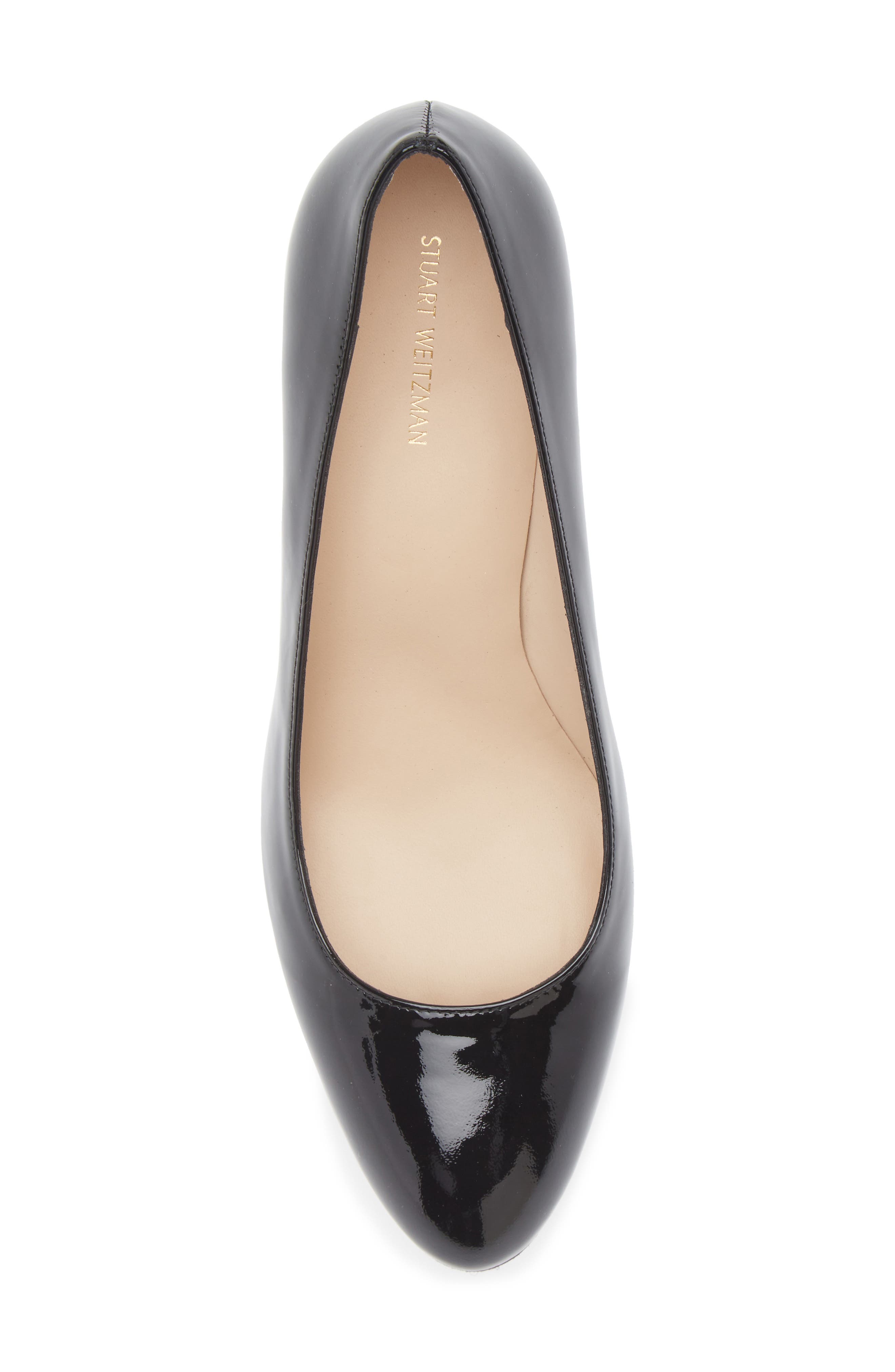 Stuart Weitzman Vida 75 Pump, Alternate, color, Black Patent