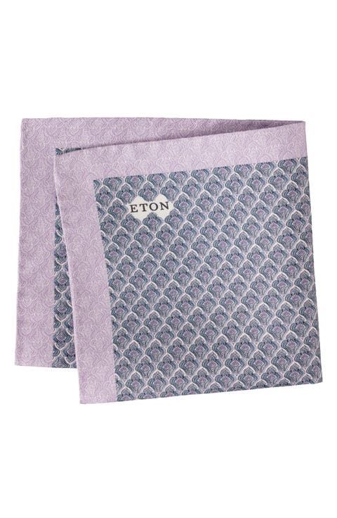 Geometric Silk Oxford Pocket Square