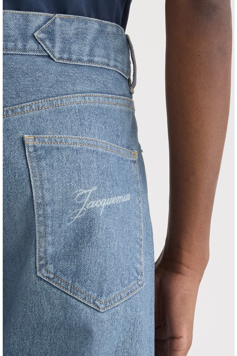 Le De Nimes Droit Straight Leg Jeans, Alternate, color, BLUE