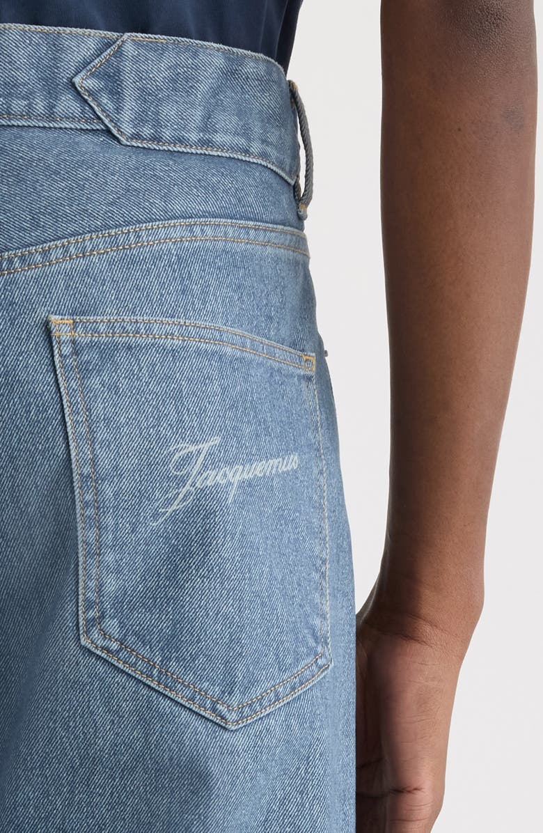 Jacquemus Le De Nimes Droit Straight Leg Jeans, Alternate, color, Blue