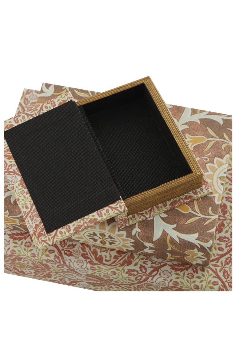 Set of 3 Faux Book Boxes, Alternate, color, ORANGE