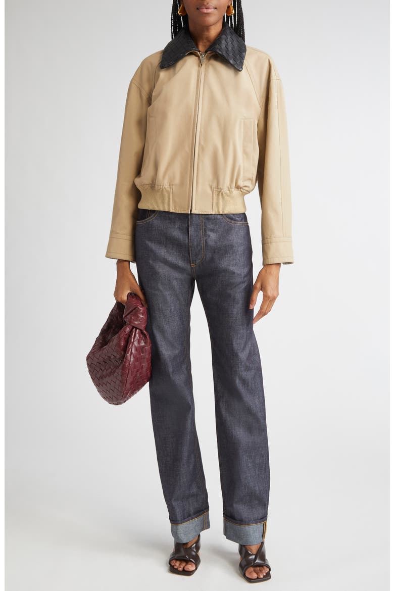 Turned Up Straight Leg Jeans, Alternate, color, 4245 INDIGO