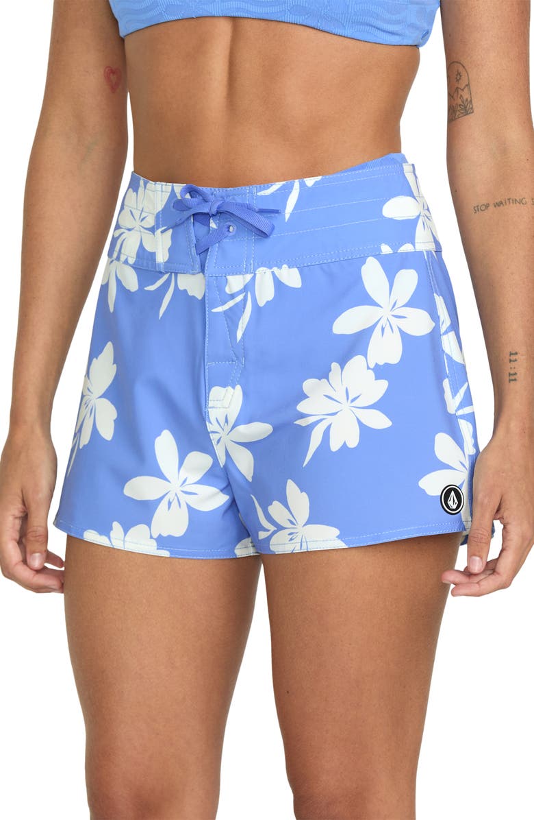 Volcom Coco Island Board Shorts, Alternate, color, Light Blue Acid