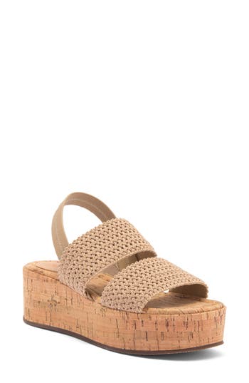 NORDSTROM RACK NORDSTROM RACK CASSIE PLATFORM WEDGE SLINGBACK SANDAL