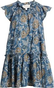 Cleobella Lydia Floral Organic Cotton Babydoll Dress