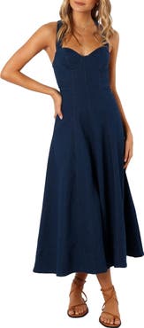 Petal & Pup Everly Crossback Midi Dress