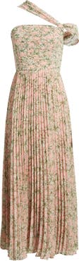 Chelsea28 Pleated One-Shoulder Maxi Dress