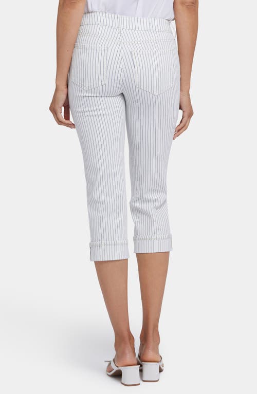 Nydj Marilyn Cool Embrace Straight Crop Jeans In Palencia Stripe