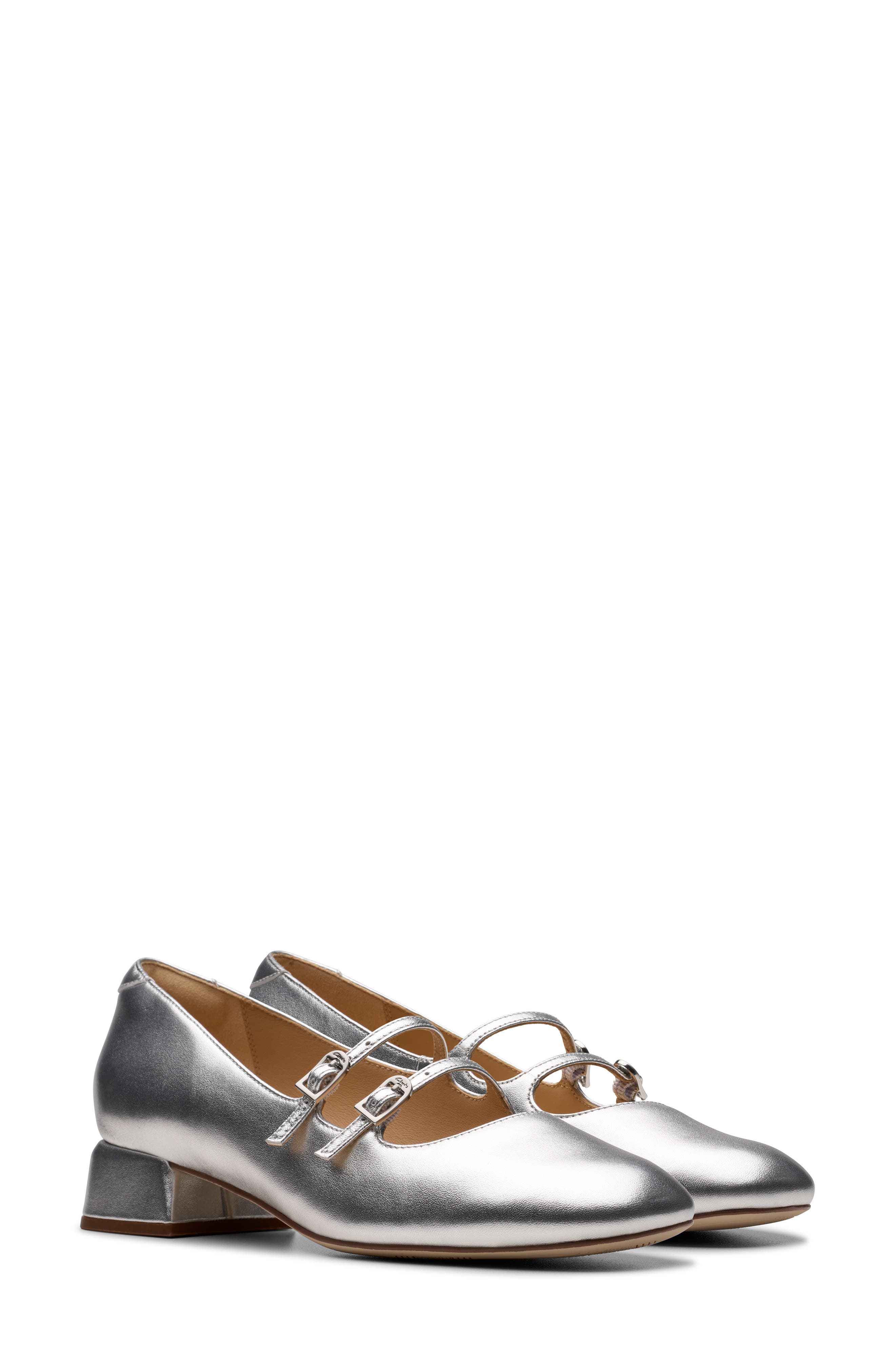Daiss Shine Mary Jane Pump, Alternate, color, SILVER LEATHER