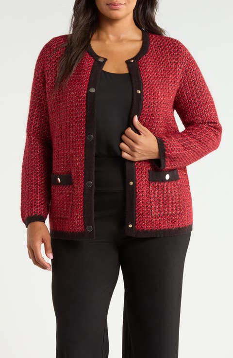 Boucl Knit Cardigan