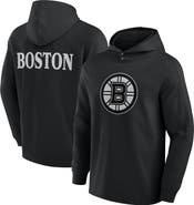 FANATICS Men's Fanatics Black Boston Bruins Elements Blaze Tri-Blend Long Sleeve Hoodie T-Shirt