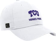 Nike Men's Nike White TCU Horned Frogs 2025 On-Field Club Adjustable Hat