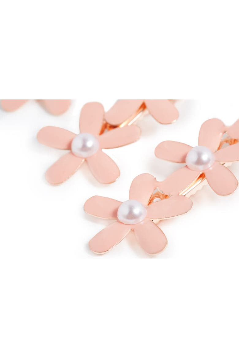 Flower Hair Clip Set, Alternate, color, Pink