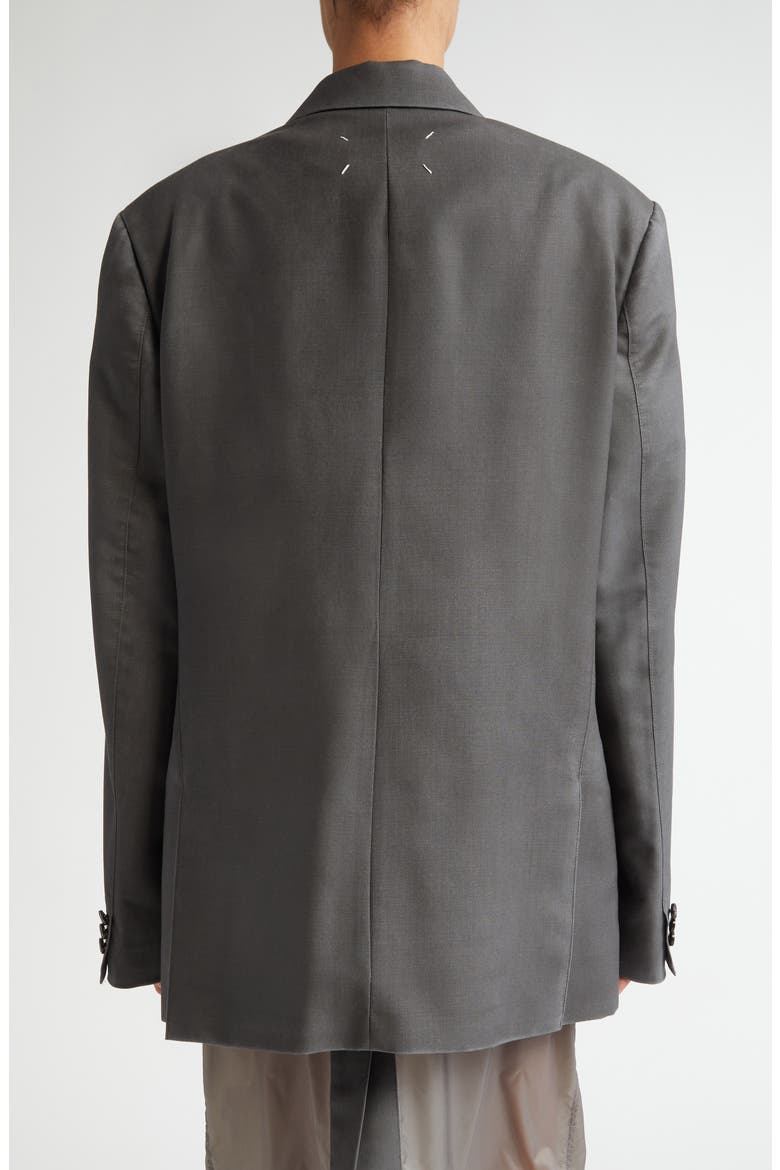 Mohair & Wool Suit Jacket, Alternate, color, DARK TAUPE