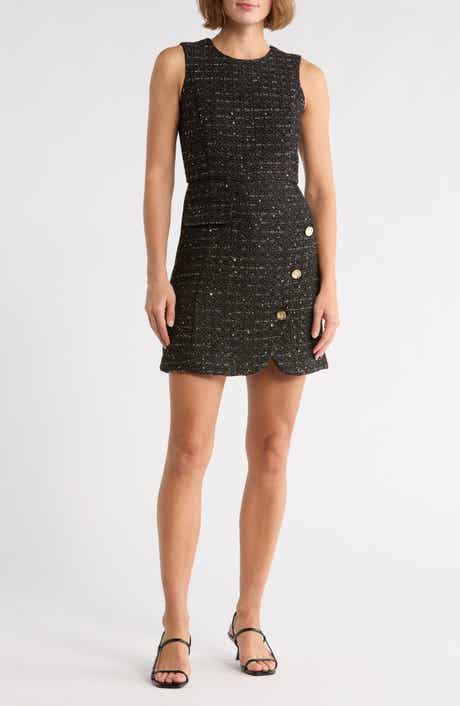BCBG Lurex Sleeveless Minidress