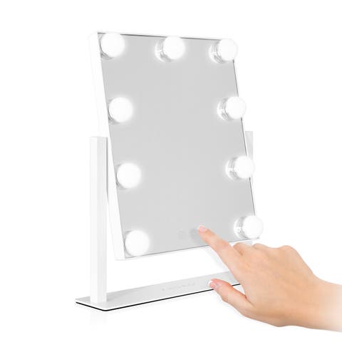 Small Vertical Hollywood Makeup Mirror with Lights