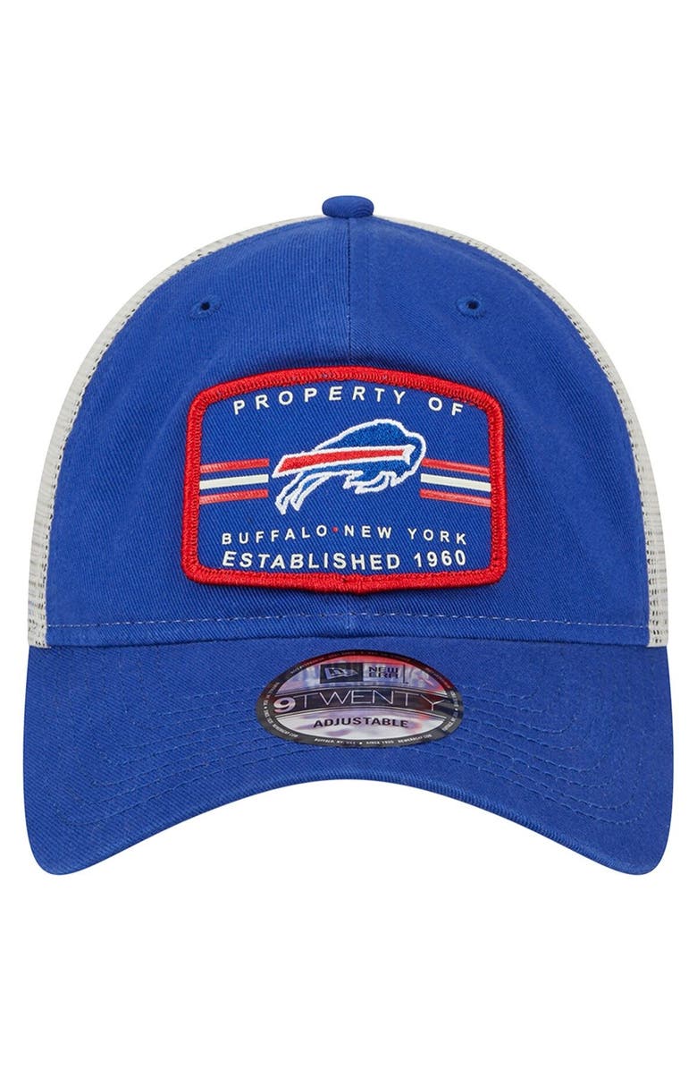 New Era Men's New Era  Royal Buffalo Bills Property Trucker 9TWENTY Adjustable Hat, Alternate, color, 