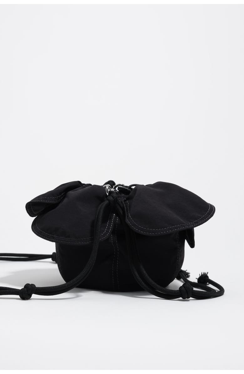 Bimba y Lola Woven Petalo Bag, Alternate, color, Black