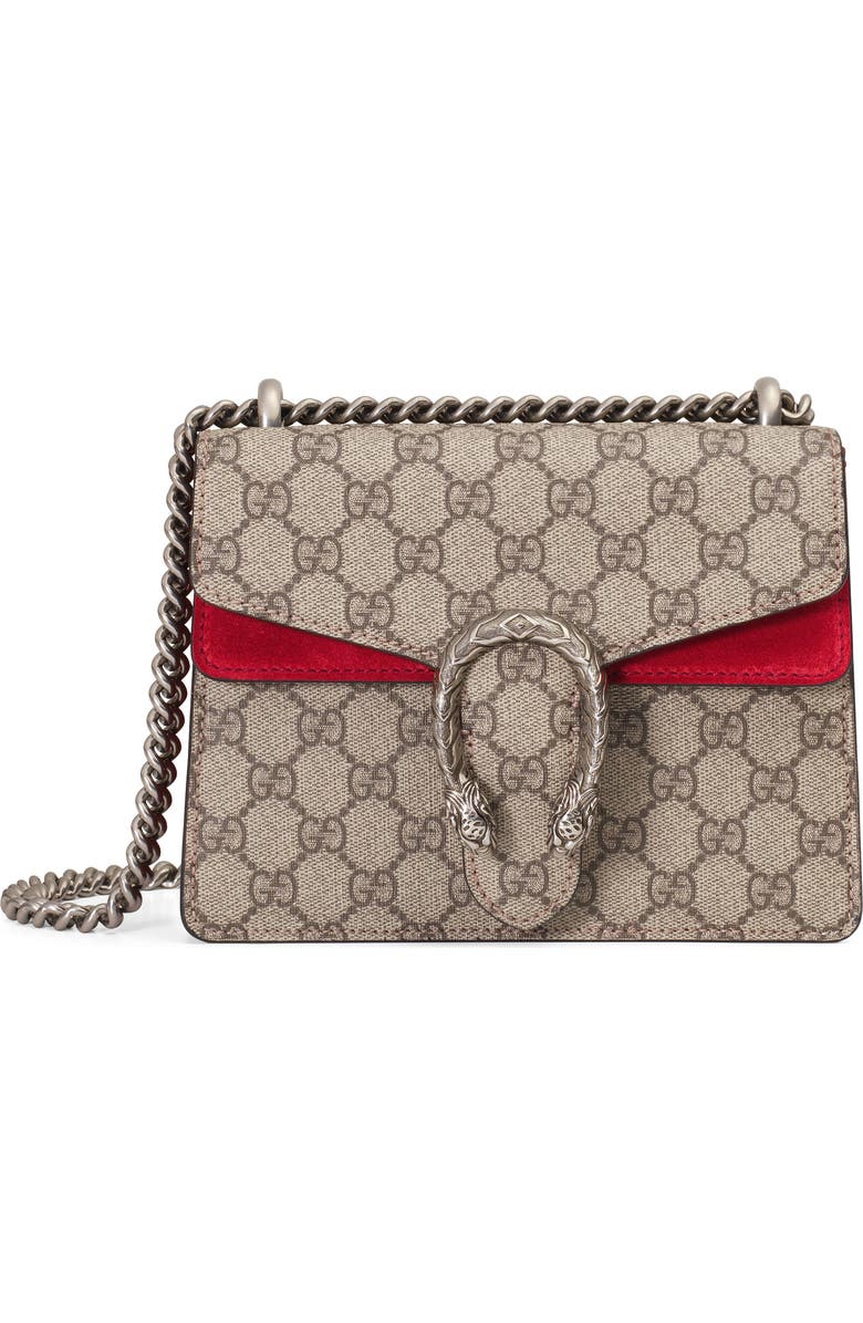 Gucci Mini GG Supreme Shoulder Bag, Main, color,