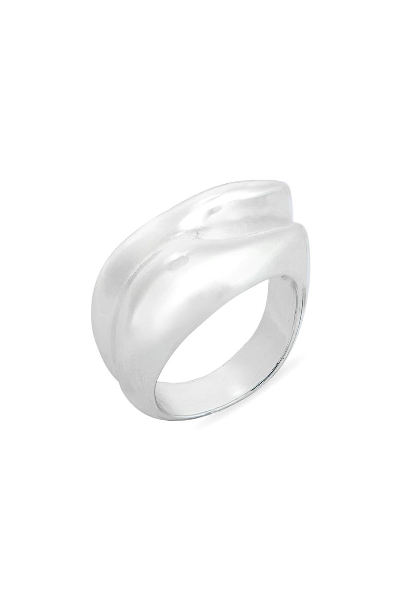 Ridged Ring, Main, color, SILVER