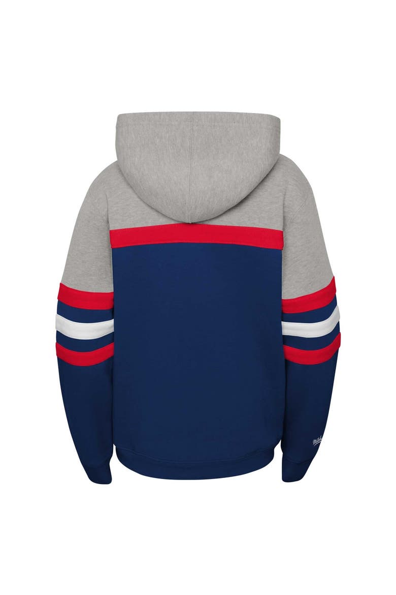 Youth Mitchell & Ness Navy Washington Capitals Head Coach Pullover Hoodie, Alternate, color, Navy