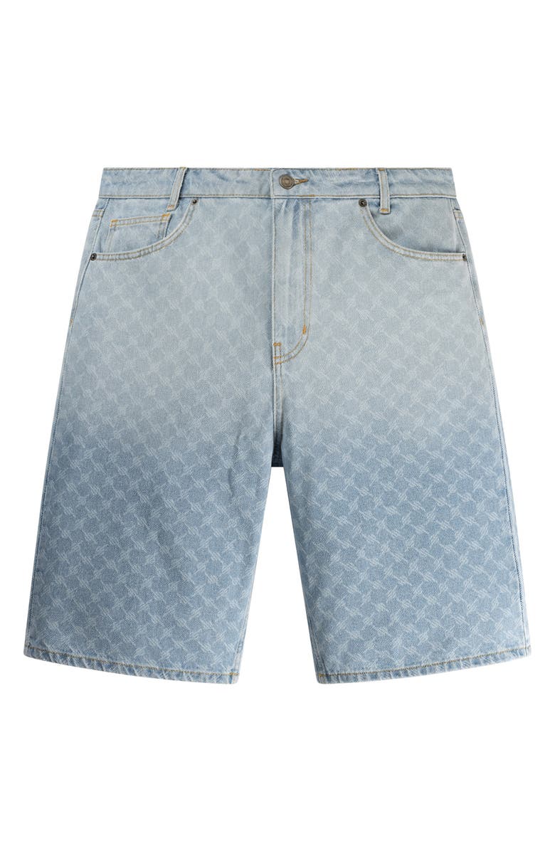 DAILY PAPER Monogram Denim Shorts, Main, color,