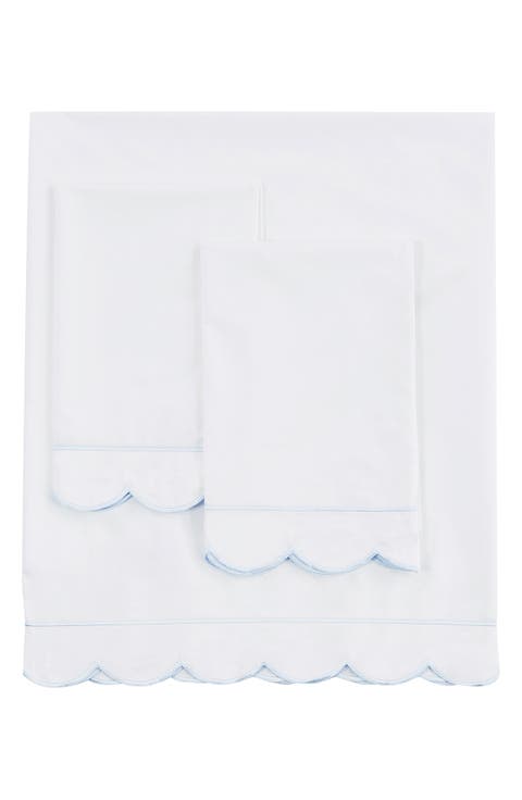 Scallop Frame 300 Thread Count Sheet Set