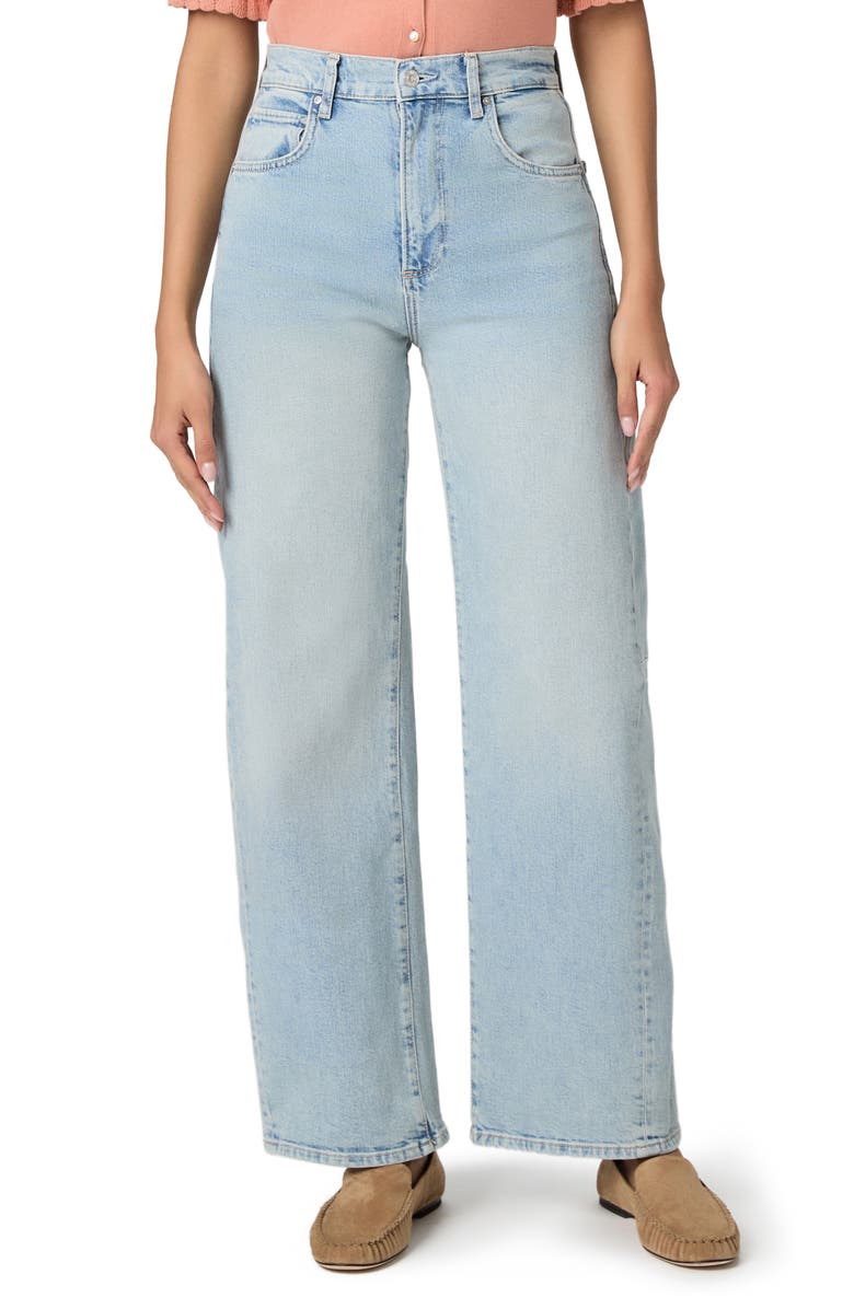 PAIGE Arellia High Waist Skimmer Barrel Jeans, Main, color, Mar Vista