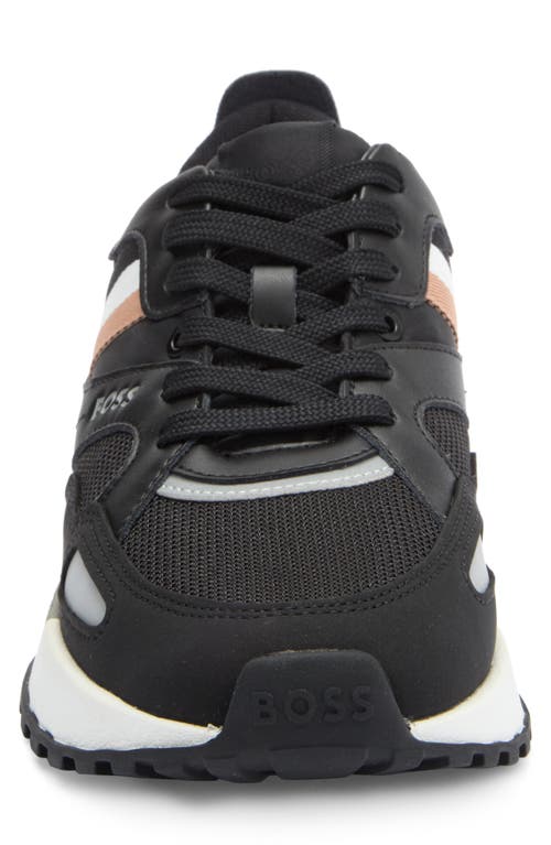 Hugo Boss Black Running-style Hybrid Sneakers In Black