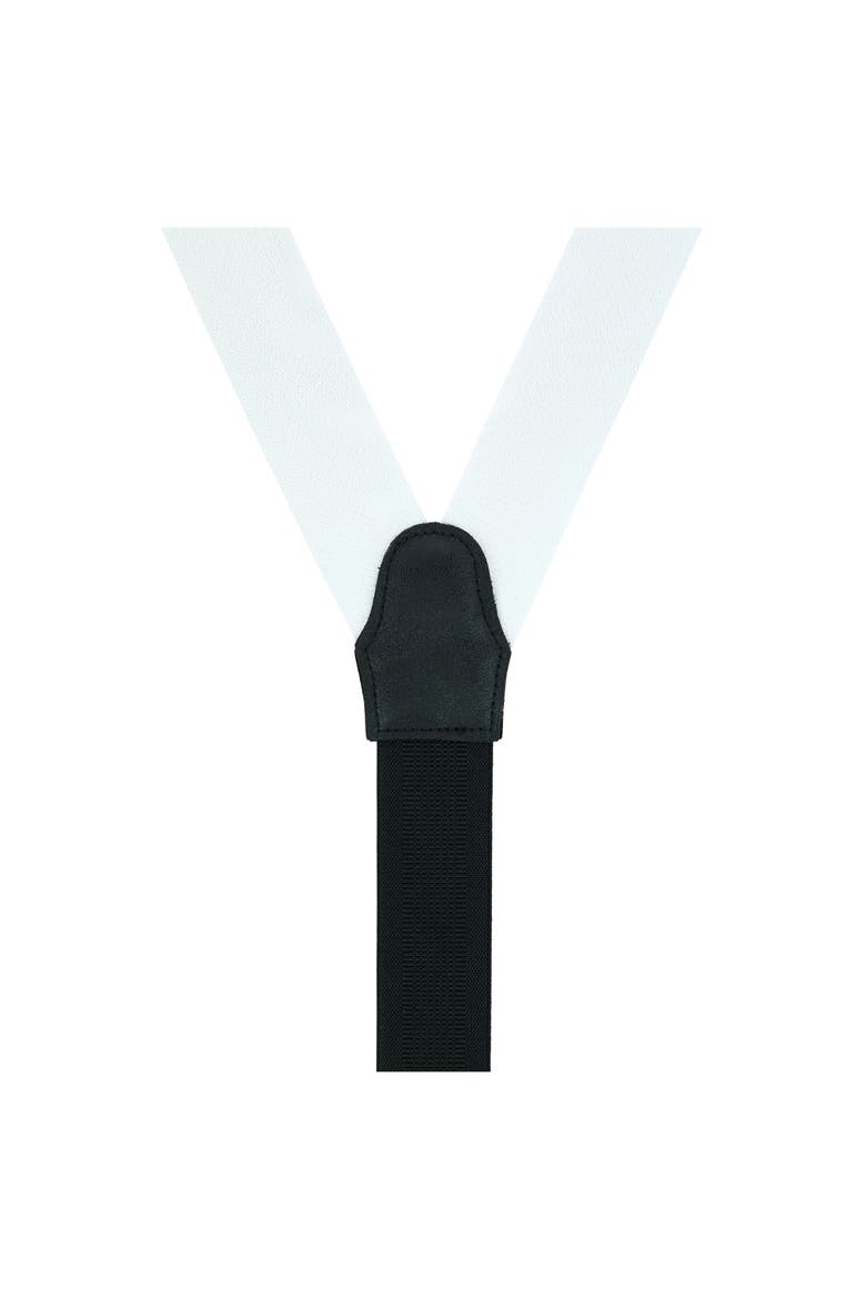 The Monte Bello Jacquard Silk Suspenders, Alternate, color, WHITE