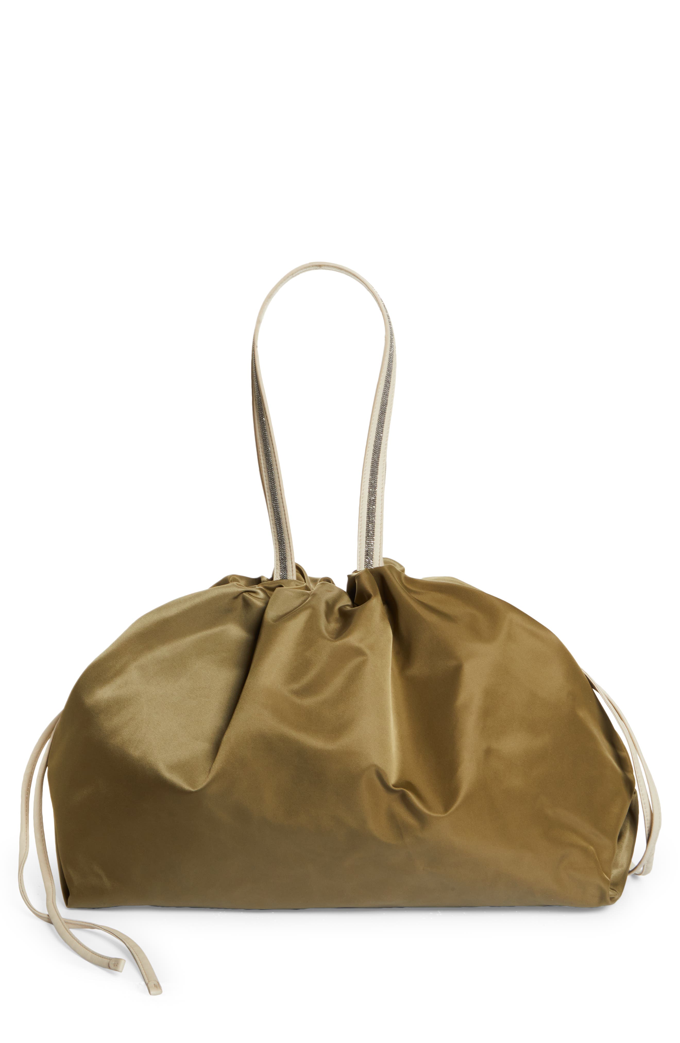 Brunello Cucinelli Large Technical Nylon Shopper, Main, color, 