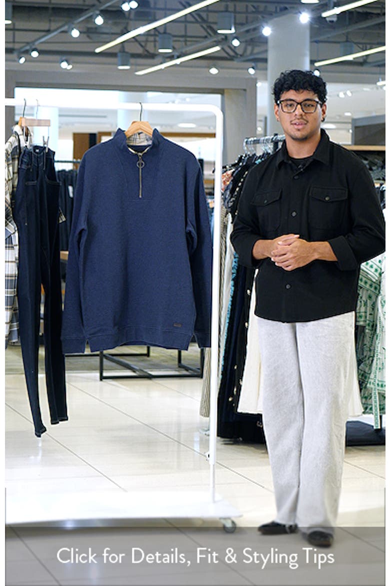 Nelson Cotton Half Zip Sweatshirt video