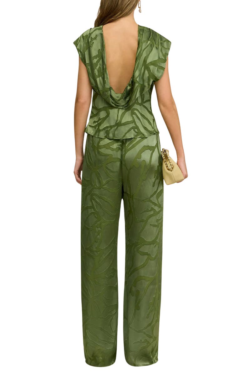 Cult Gaia Monette Plunge Back Top, Alternate, color, Deep Pasture