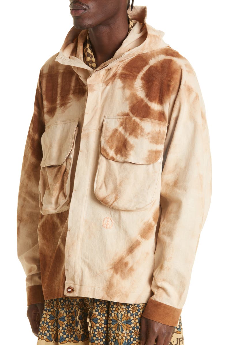 Story mfg. Forager Tie Dye Organic Cotton Jacket, Alternate, color, 
