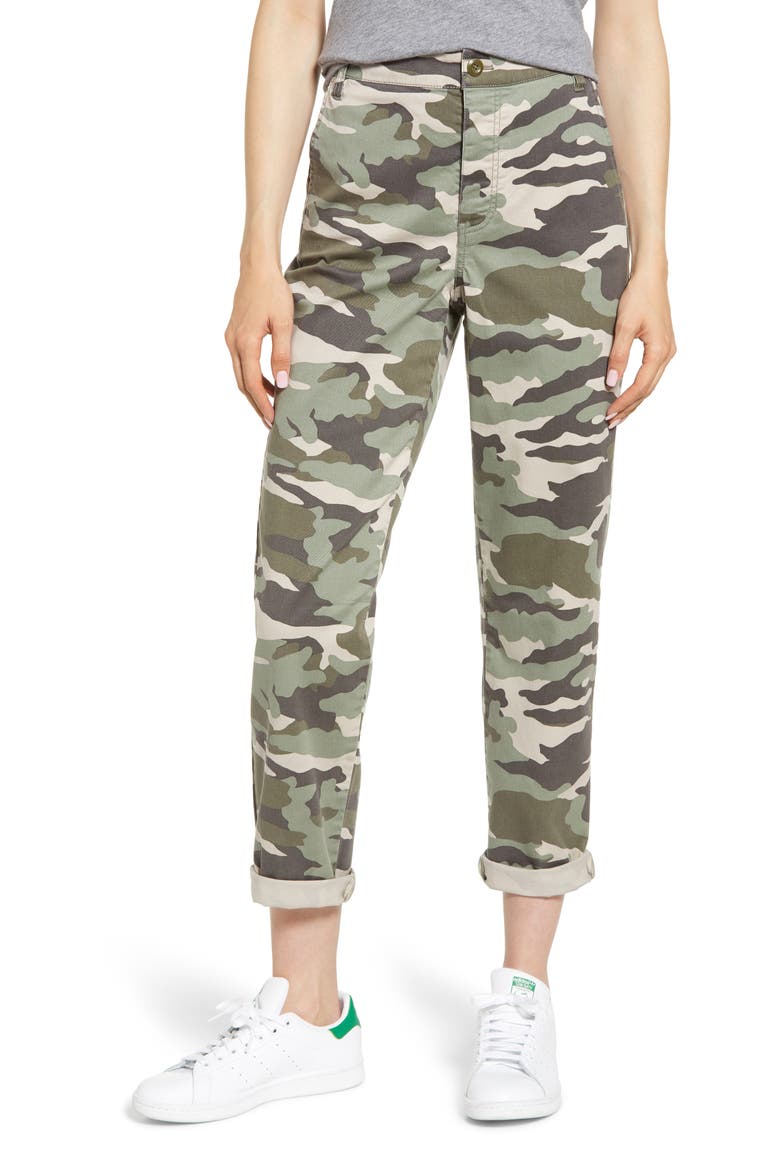 Slouchy Boyfriend Chino Pants, Main, color, FADED VINE