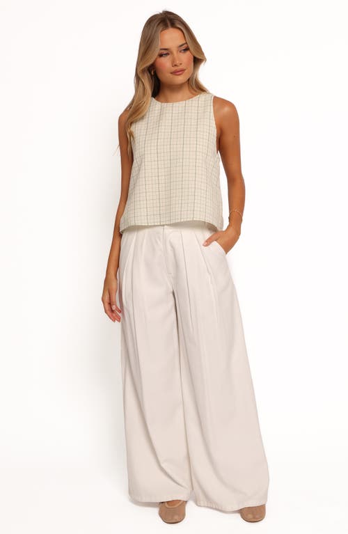 Petal And Pup Petal & Pup Selva Bow Back Sleeveless Top In Neutral