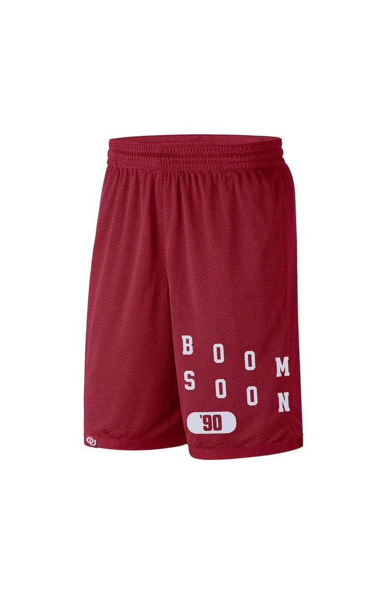 Nike Men's Nike Crimson Oklahoma Sooners Wordmark Performance Shorts, Alternate, color,